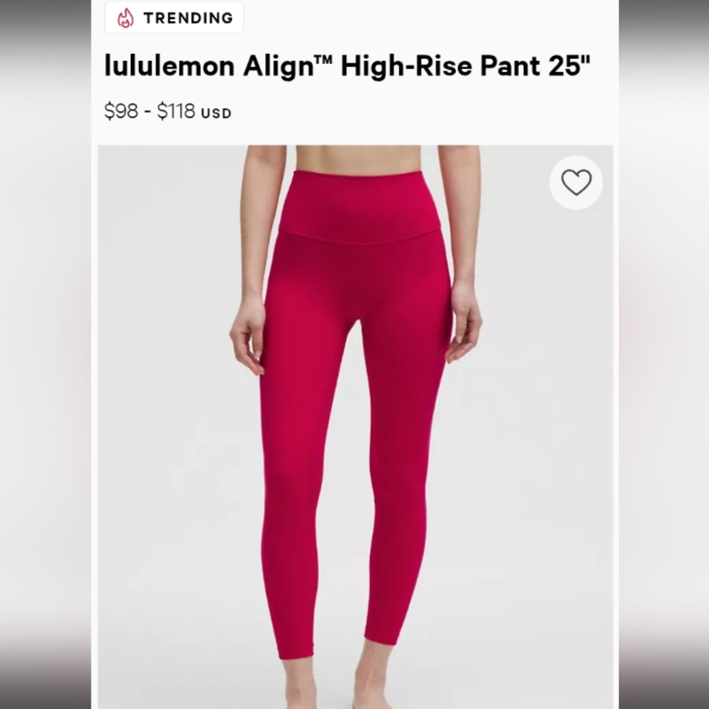 Lululemon 25" Leggings